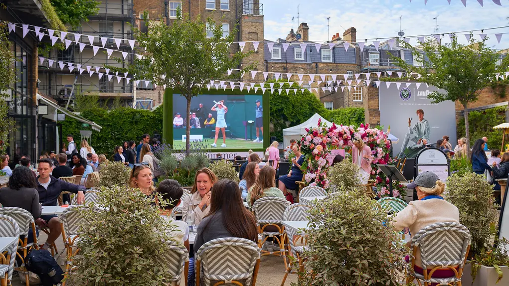 Screen showing Wimbledon at A Summer of Sport