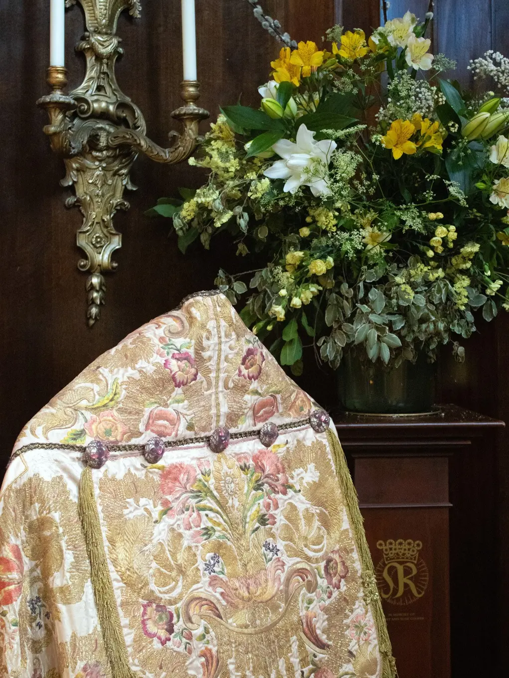 Flowers and a vestment 